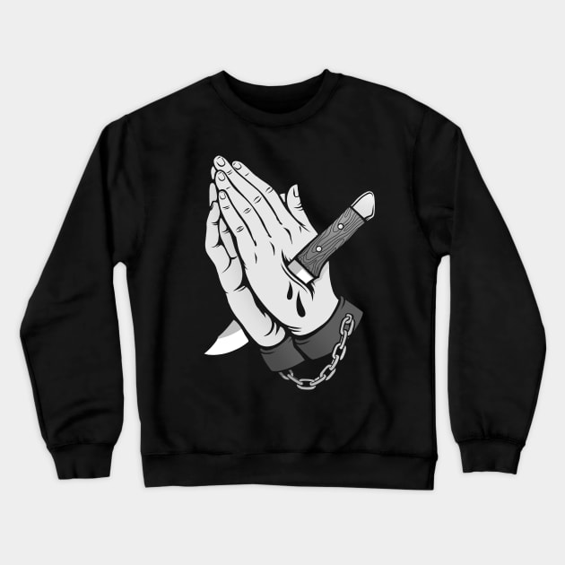 Pray for Mercy Crewneck Sweatshirt by Deniart